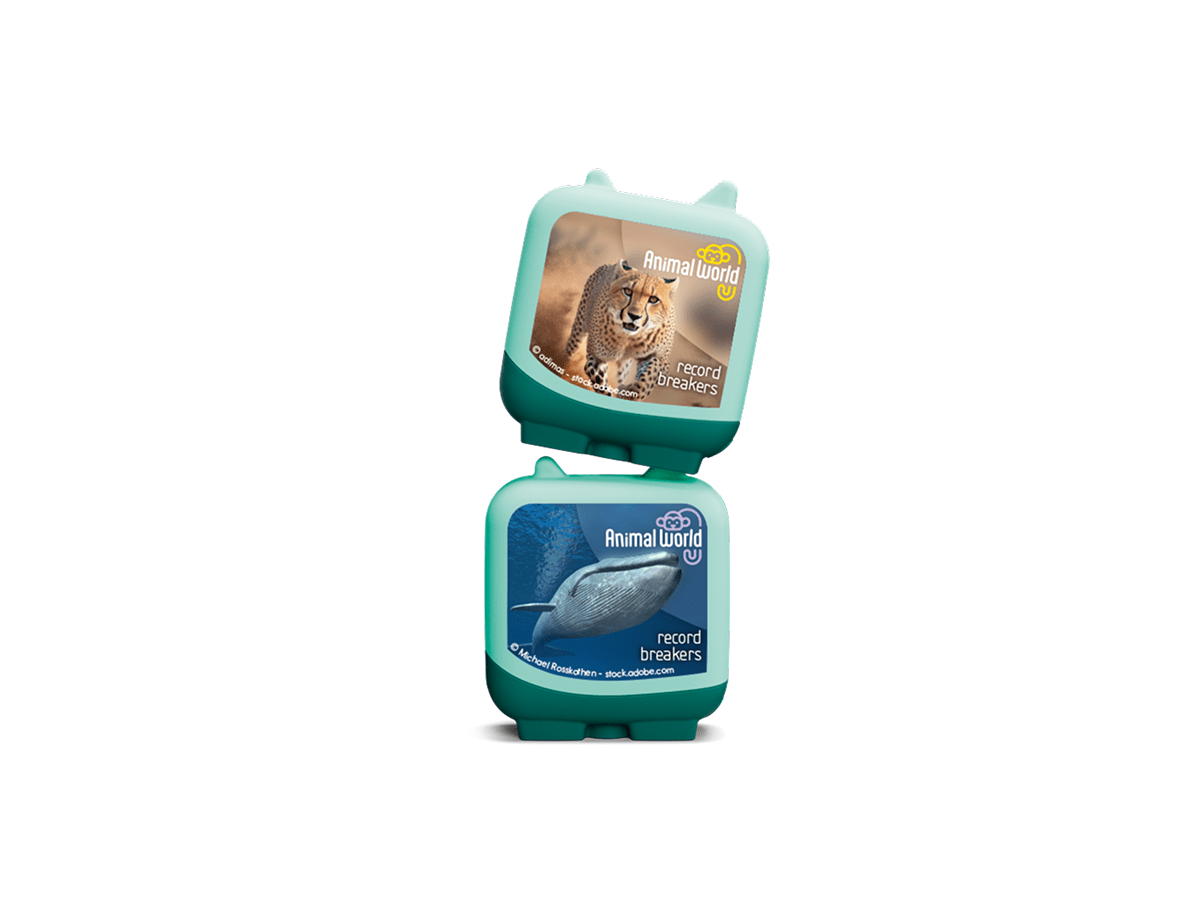 Animal World Cheetah and Blue Whale Clever Tonies - 2 Pack - Image 2