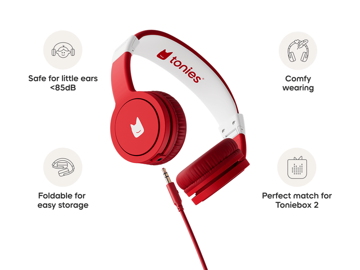 Wired Headphones: Sunset Red - Image 4
